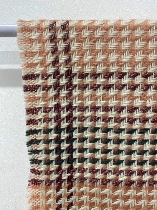 Matalan Fabulous Pink Multicolour Houndstooth Scarf JW002