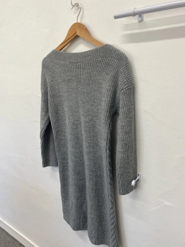 Fabulous Knit grey dress UK8 jumper dress JM008