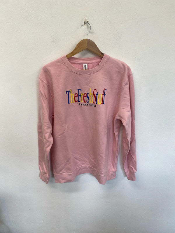 Throwback the fresh stuff ltd pink sweatshirt L CN001