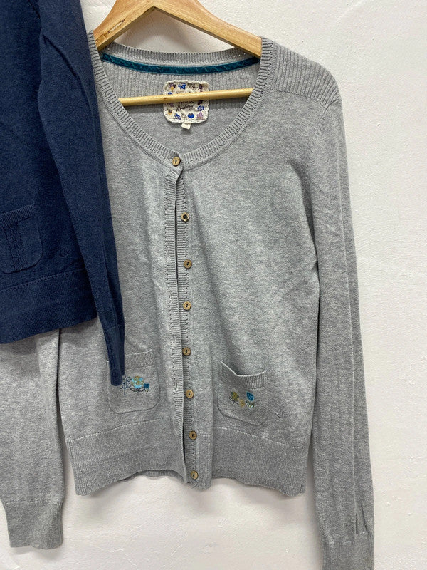 Fabulous Duo of Mantaray Cotton Cardigan Uk10 classic cosy JA002