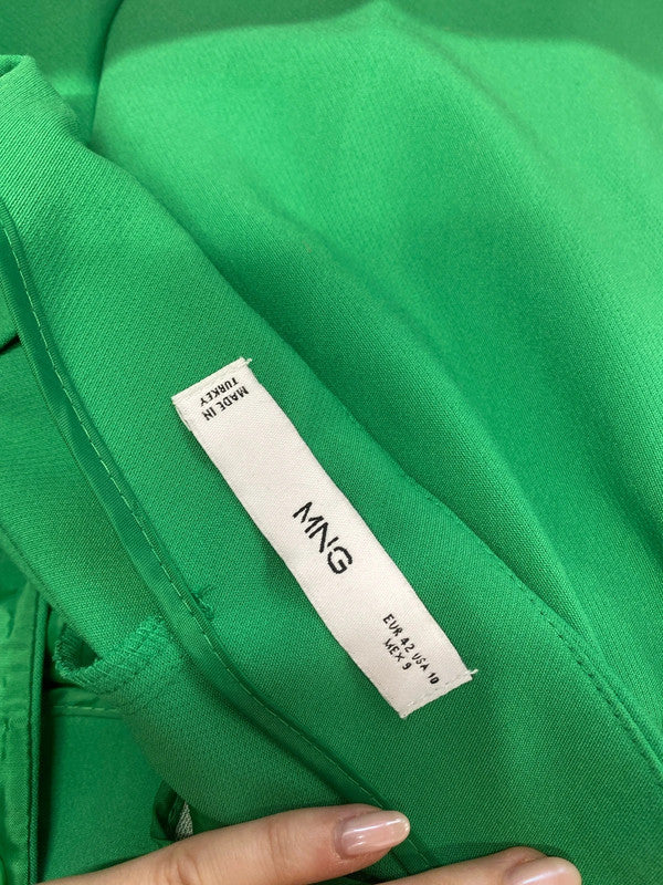 Stunning mango green wide leg trousers UK 14 SS002