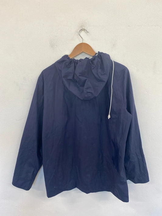 Harvey & Jones Navy Parka Jacket UK 16-18 RR002