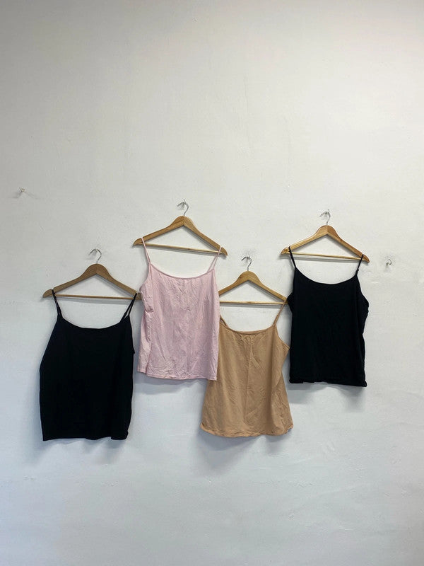 Lovely bundle of fitted cami vests George Primark UK 20-24 #8 YM001