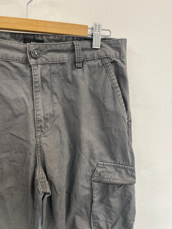 River island cargo pants grey 32s SD001