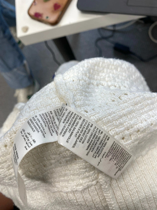 Lovely fatface cream crochet cardigan UK 12 MS002