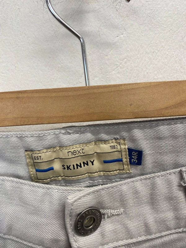 Fabulous men’s next light grey jeans UK w34 l31 CJ001