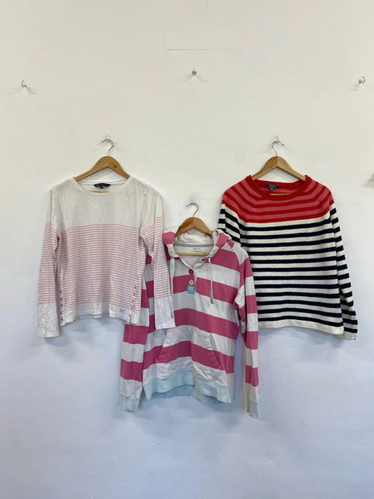 Fabulous ladies nautical summer jumper bundle crew clothing Joules Uk14 #6 KM005