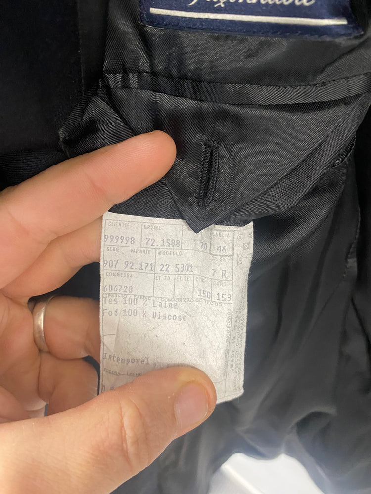 Classic Faconnable navy blazer pure wool 3 button HR003