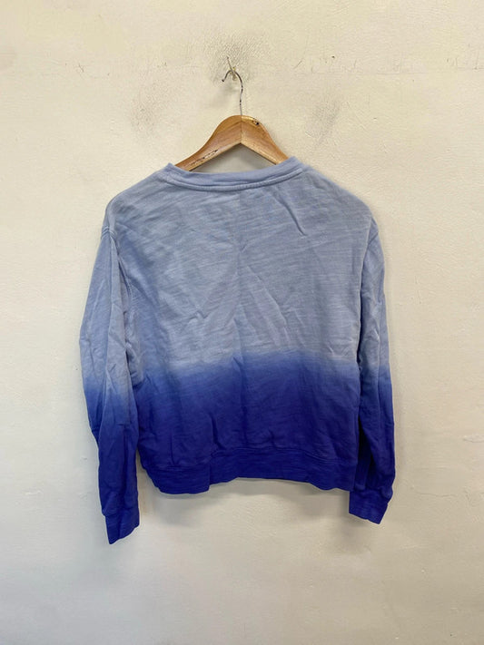 Lovely m&s blue ombré jumper UK S AO001