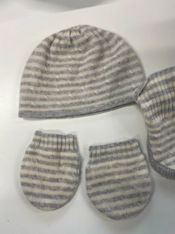 Fabulous M&S Cashmere newborn up to 1 hat gloves set JP001