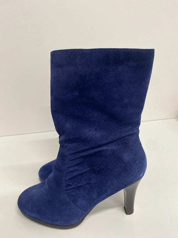 Fabulous New Look midnight blue ankle boots Uk5 GK002