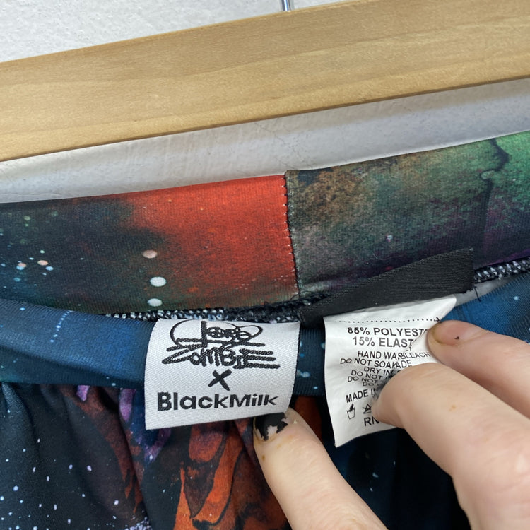 Black Milk X Lora Zombie Space Art Skirt Medium Paint Watercolor Rare Ltd JR001