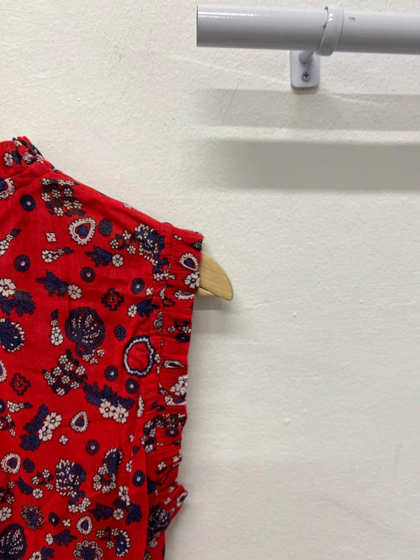 Absolutely stunning & other stories spanish red paisley dress Uk8 SN002