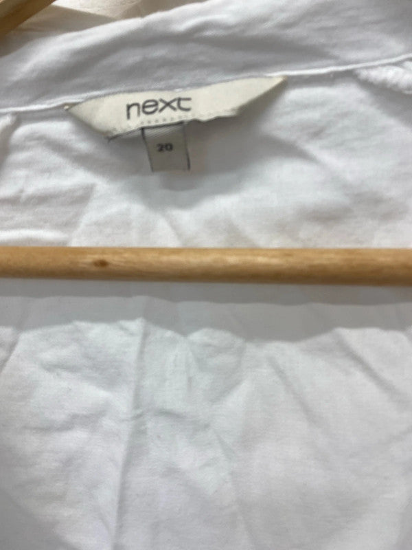 Fabulous Oversized White Pure Cotton Uk20 Next shirt IM001