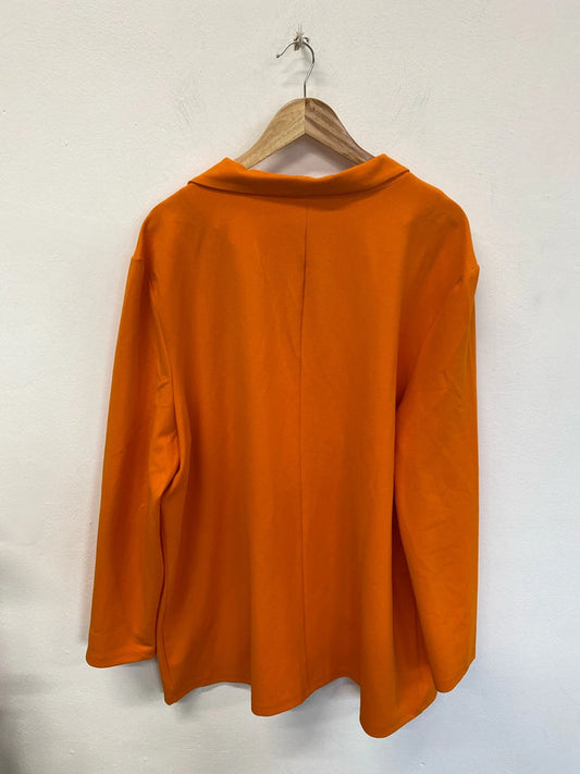 Asos Gorgeous Orange Longline Blazer UK 20 RM002