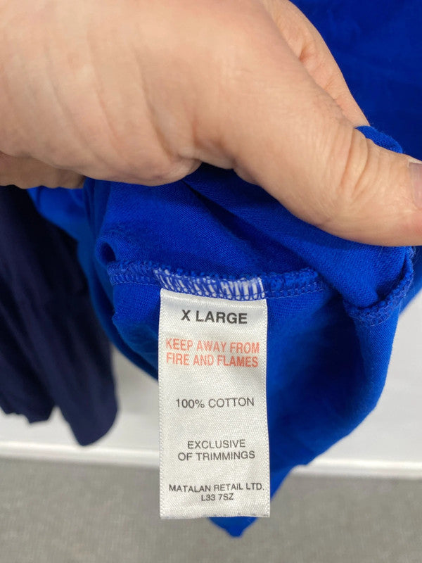 Fab duo of summer jersey dresses XL/18 blues George Papaya #8 CR002