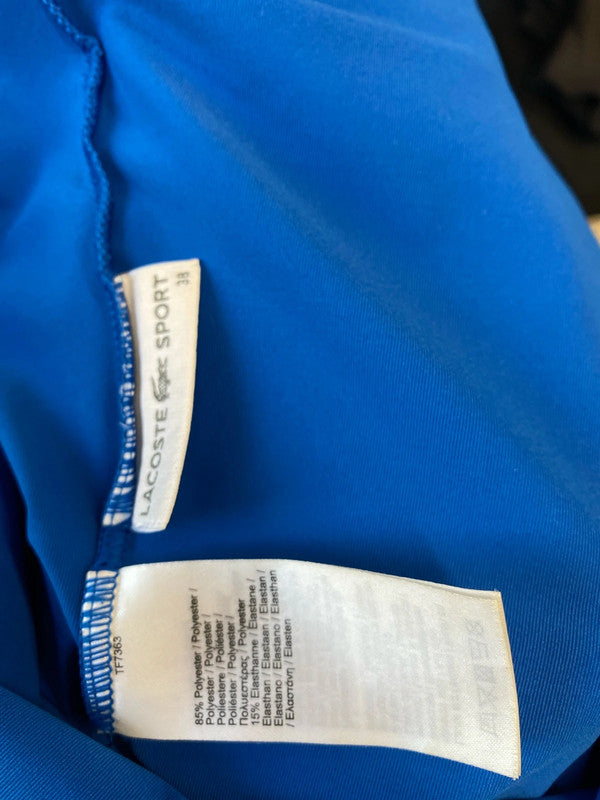 Stunning Lacoste tennis top cobalt blue Uk10 LH002