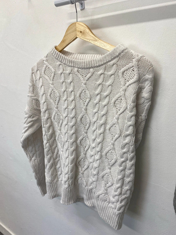 Fabulous trio of crochet knit jumpers Uk12-14 Tu & warehouse #4 LN001