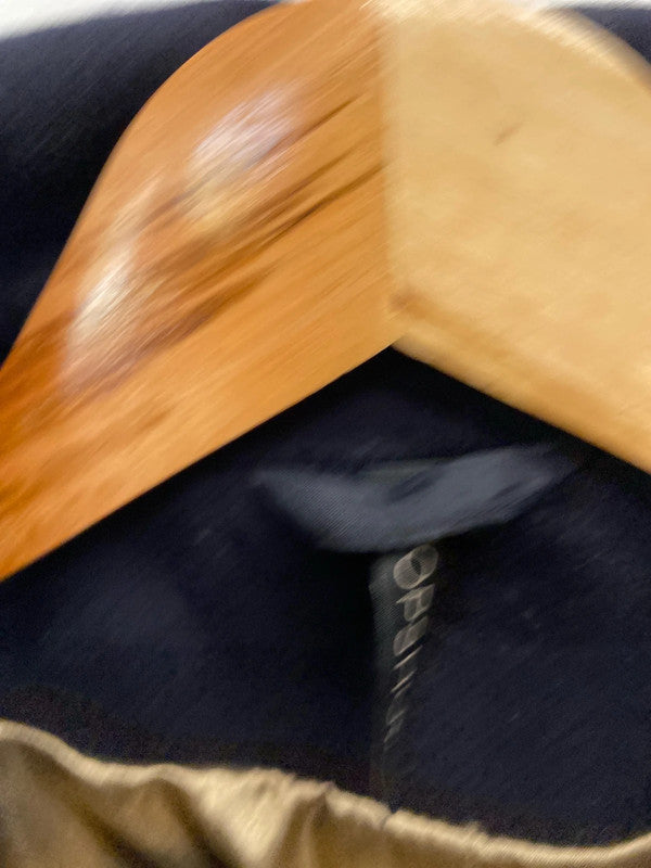 Gorgeous Topshop navy wool blend pea coat UK 12 GK002