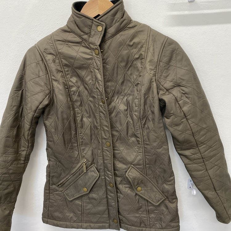 Barbour Kensington Ladies Quilted Jacket Chocolate Brown UK 8 JM008