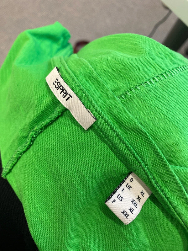 Lovely esprit green top UK XL KN002