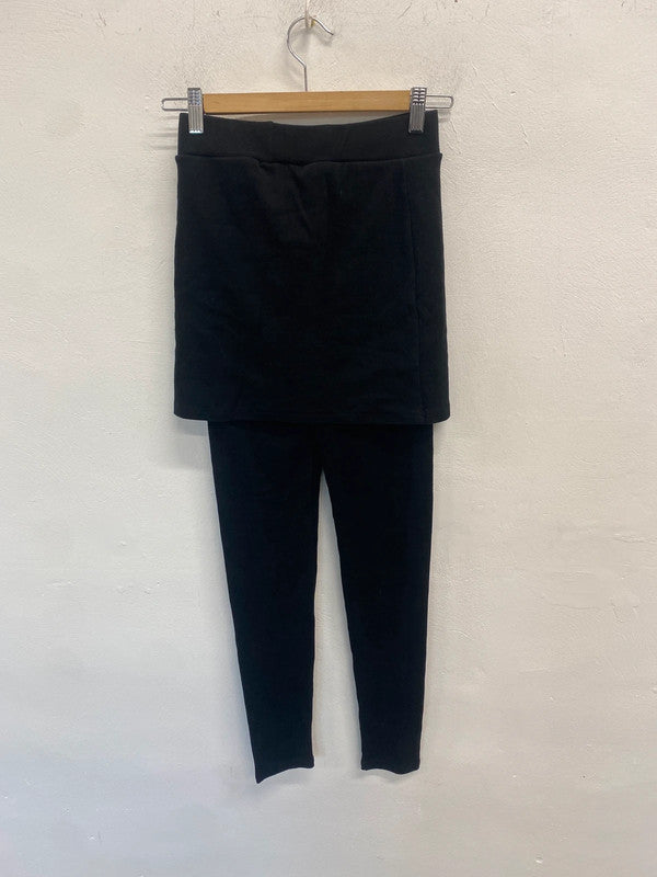 Stunning ililily black skirt legging UK M LW005