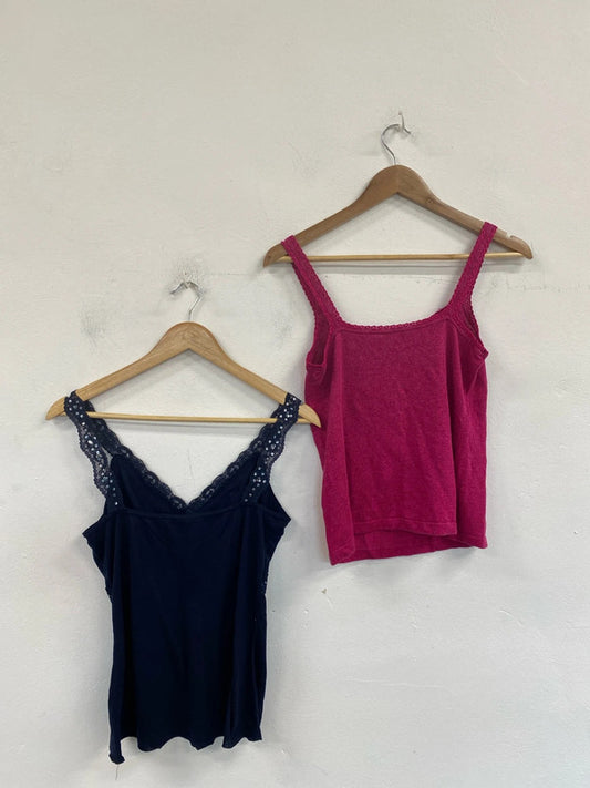 Phase Eight & River Island Fabulous Cami Tops Duo UK 12 #51 MM005