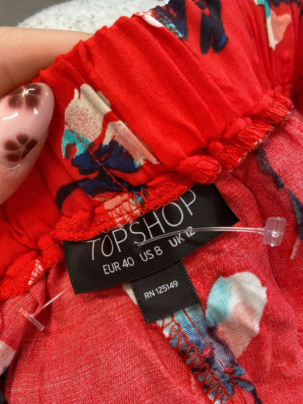 Lovely trio of shorts colourful louche mango Topshop UK 12 NN001