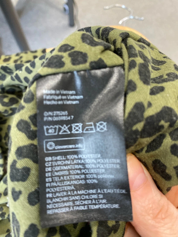 Fab duo of Khaki loose tunic tops dress Uk10 H&M #37 LD003