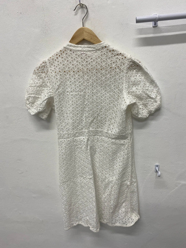 Stunning Y2K vintage Pepe Jeans broderie summer dress UK6-8 SN002