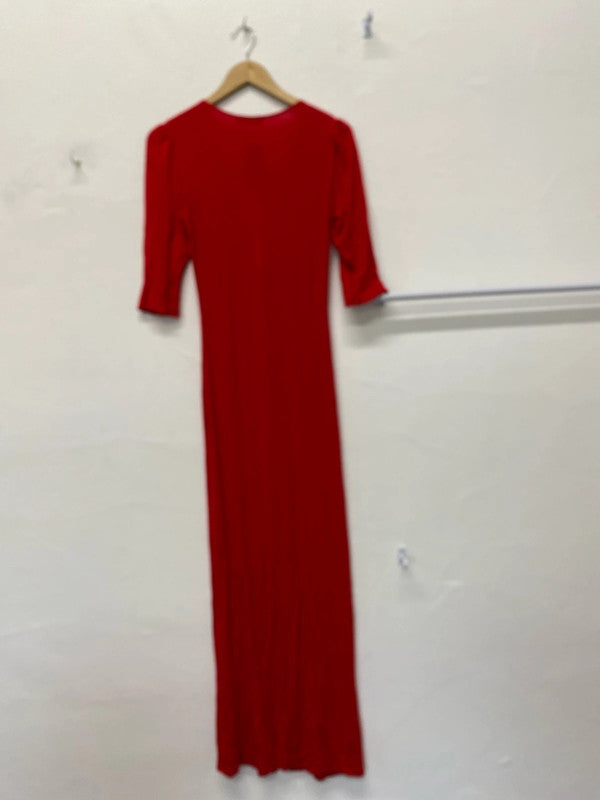 Fabulous Love red maxi dress casual classic UkS New KA001