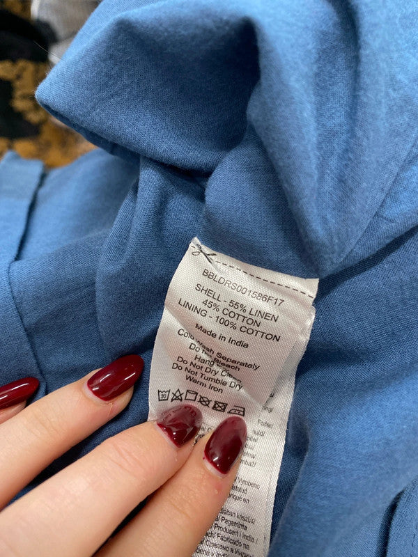 Lovely Brakeburn navy leaf tunic dress UK 12 MM005