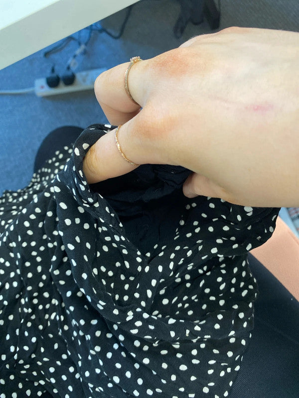 Fabulous Hobbs polka dot wide leg bottoms uk 8 KD001