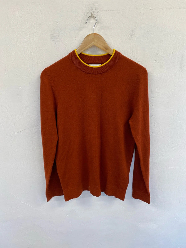 Classic Collusion lightweight jumper rust M JR001