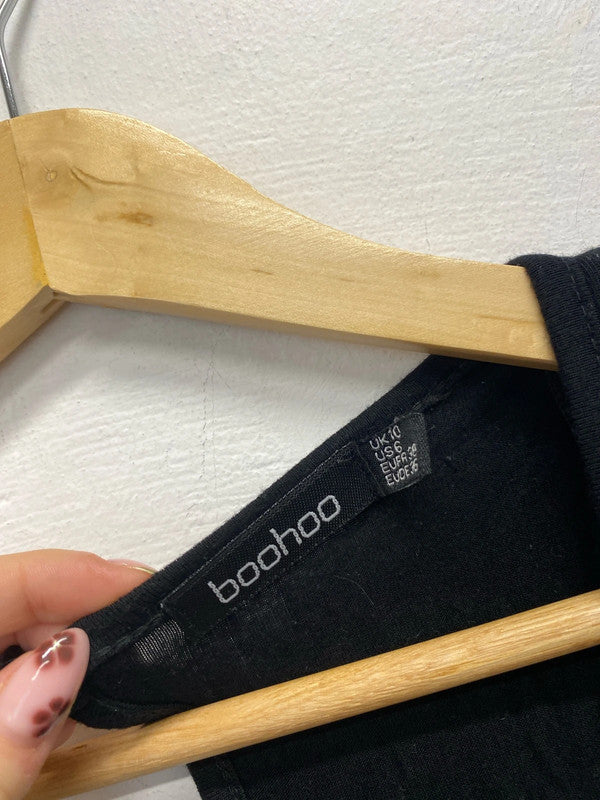 Lovely duo of boohoo jumpsuits black UK 8-10 LK009 #14