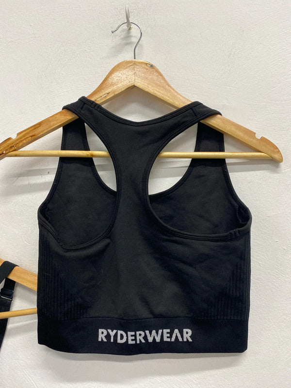 Lovely bundle 19 black sports bras Victoria secret Ryder cup UK M DS002