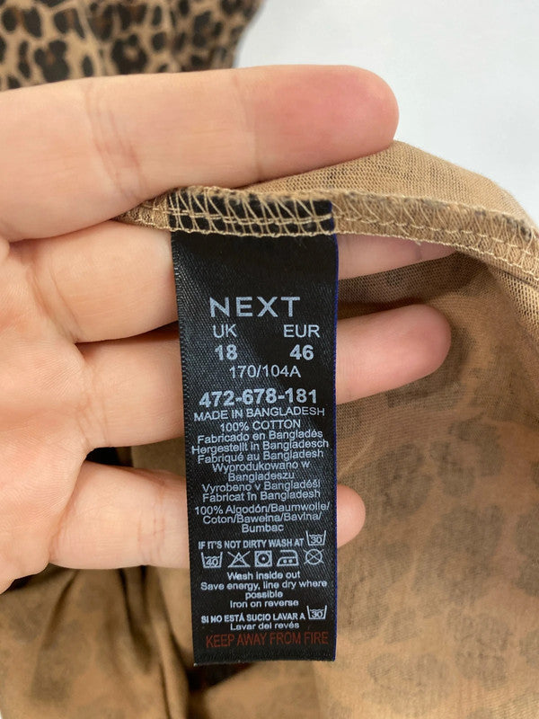 Next Stylish & Comfy Leopard Print Tunic UK 18 LG004