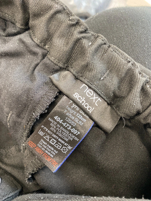 Next children’s black school trousers age 7 HDR01