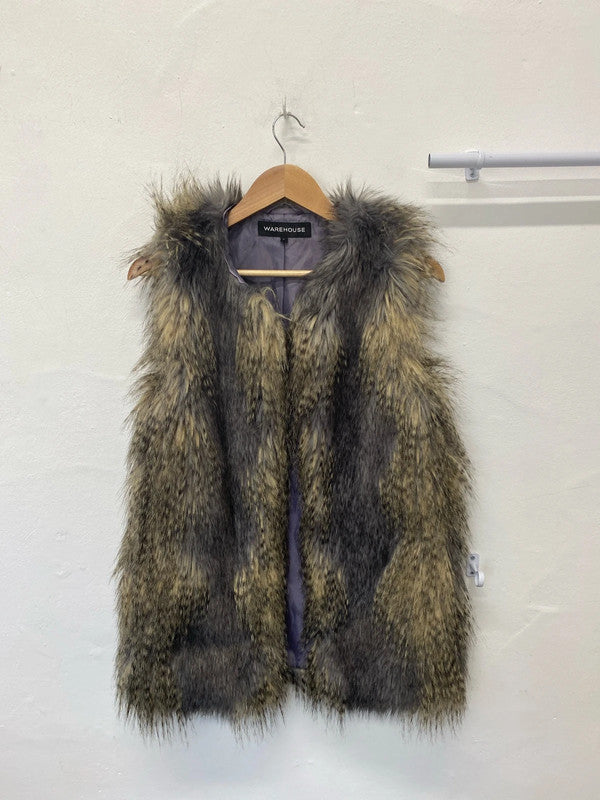 Fabulous longline boho faux fur gilet UkS Warehouse MW001