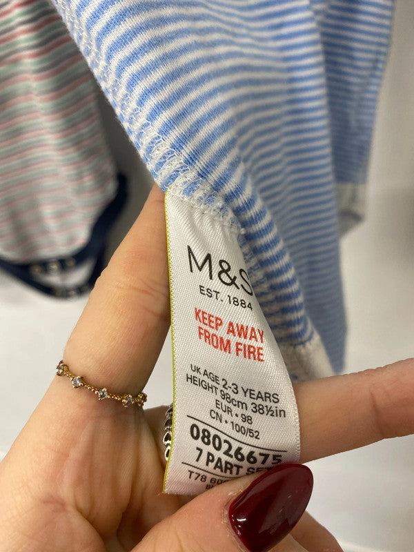 Lovely boys baby bundle of baby grows m&s primark age 18-36m LN001 #26