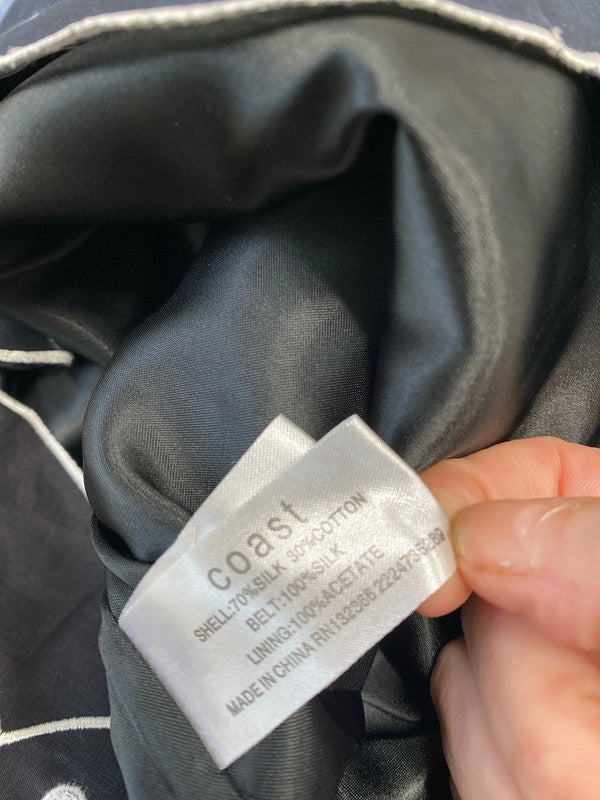 Fabulous Coast tiered mini Ballgown Uk16 soft mauve FR001