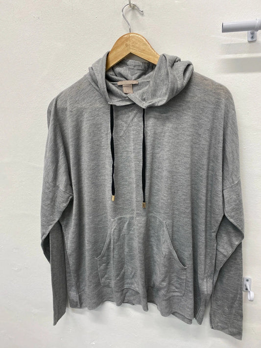 Fabulous H&M grey hooded fine knit UkL oversized (12-14) KM003