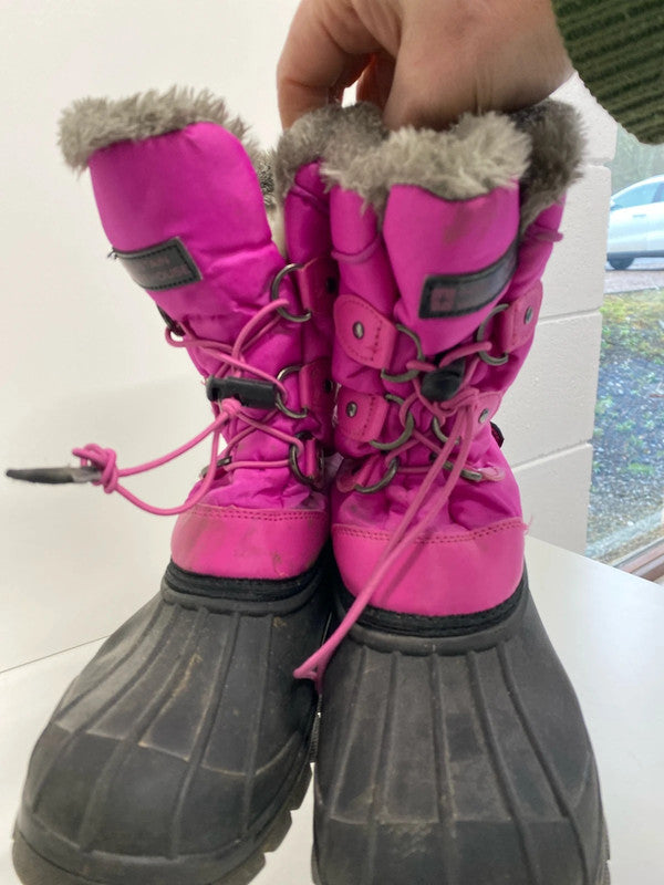 Fabulous Mountain Warehouse winter snow boots Uk3 pink Jb001