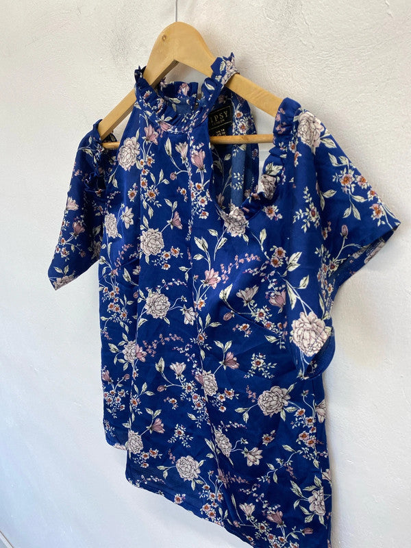 Fabulous Lipsy Oriental cold shoulder top Uk14 party nights GW001