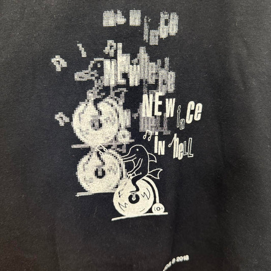 Cartocon X Le freak records long sleeve black tee L LL003