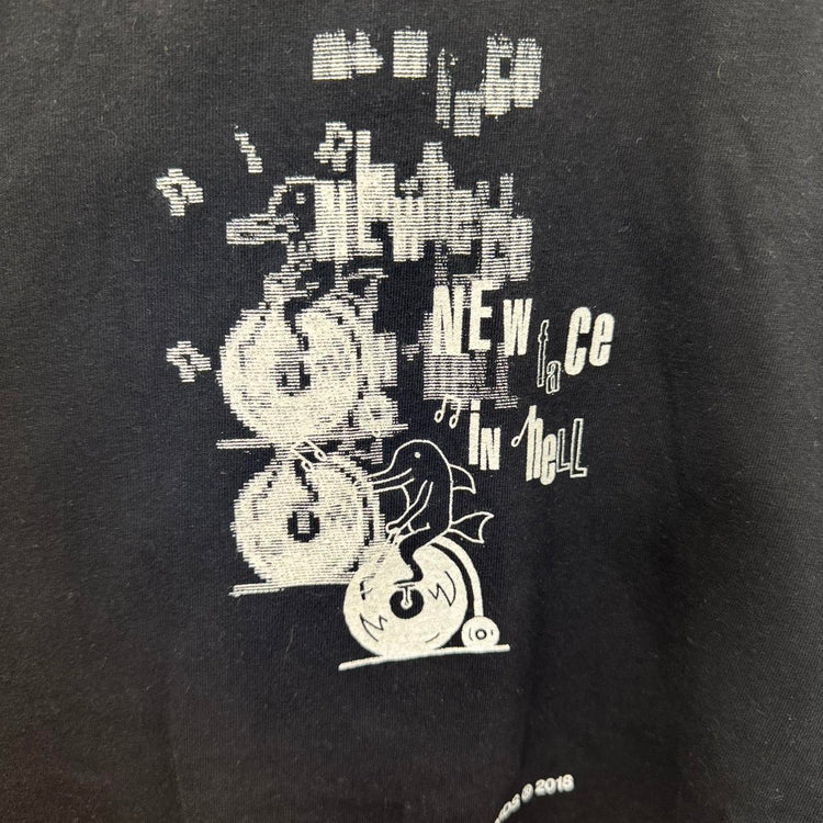 Cartocon X Le freak records long sleeve black tee L LL003