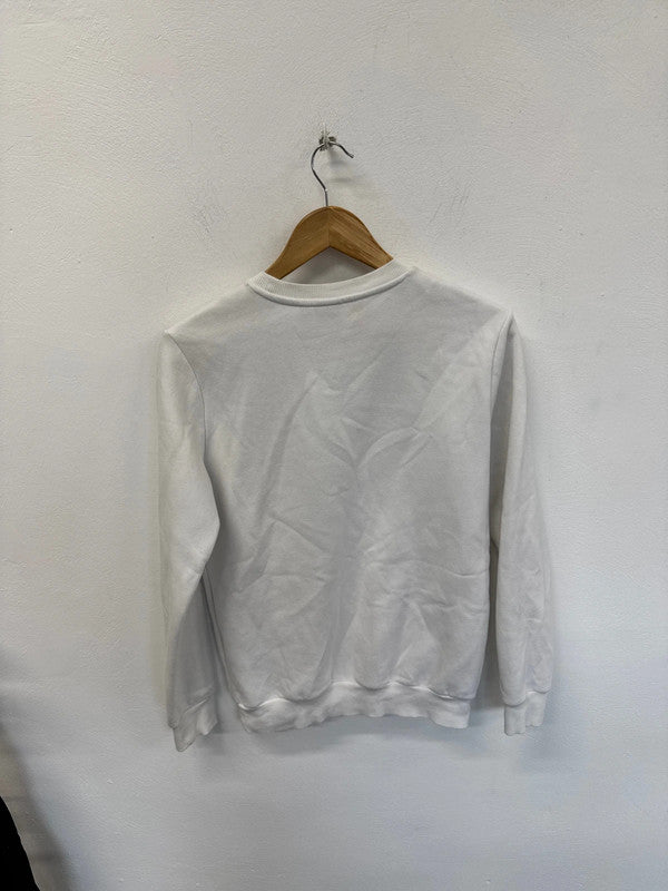 Classic Adidas 3-stripe sweatshirt white youth 13-14y NC001