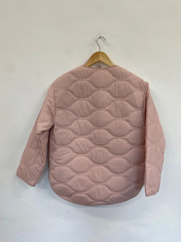 Amazing PER UNA quilted Puffer Jacket UK6 Pink Oversized HT149
