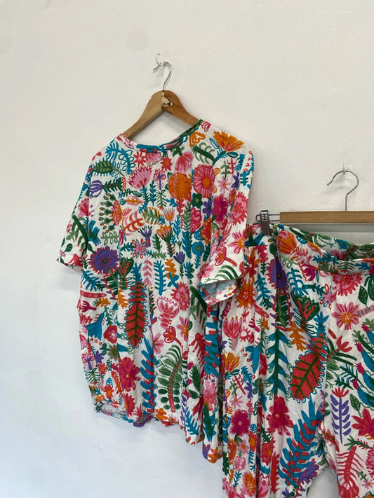 Gorgeous pyjama coord fun summer vibrant next uk 18-22 #207 LK006