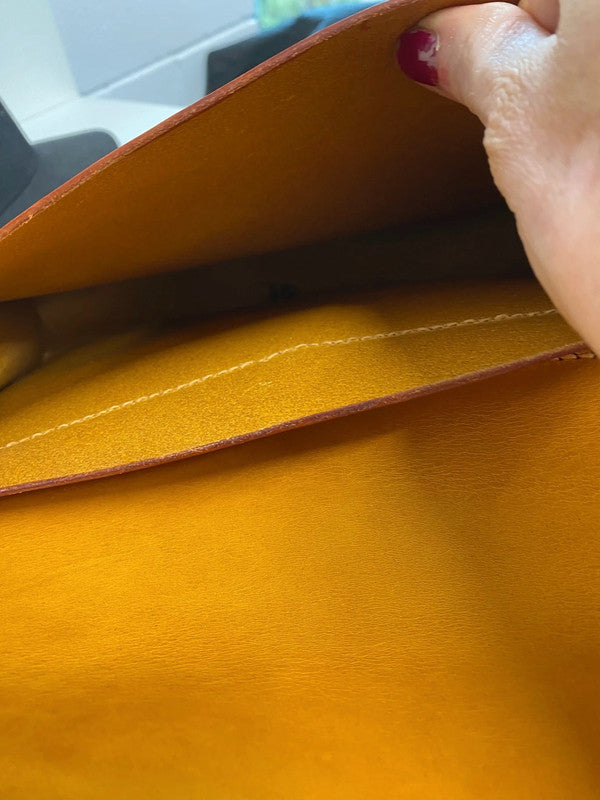 Fabulous Harris Tweed Islander Saddle Bag One size Mustard BS001